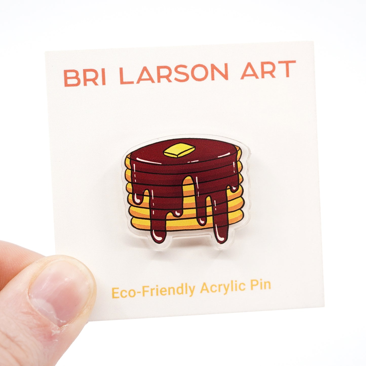 Pancake Stack Eco-Friendly Acrylic Pin