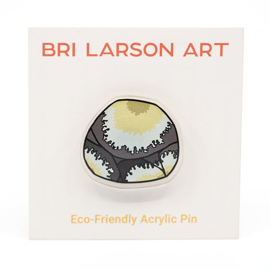 Lichen Rock Eco-Friendly Acrylic Pin