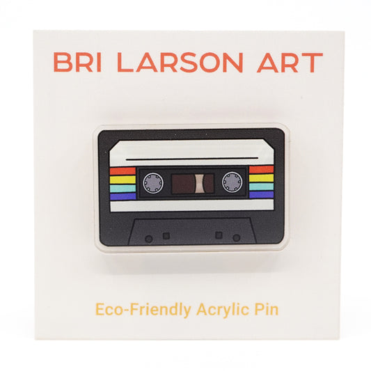 Cassette Tape Acrylic Pin