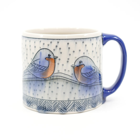 Snowy Bluebird Mug [SECOND]