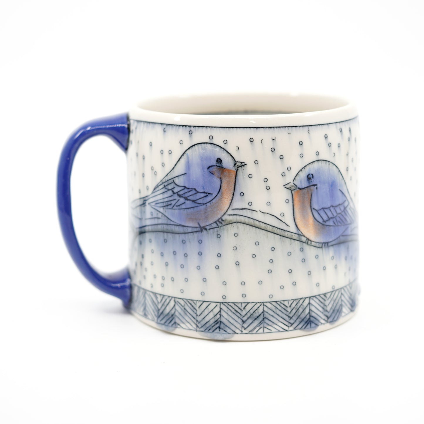 Snowy Bluebird Mug [SECOND]