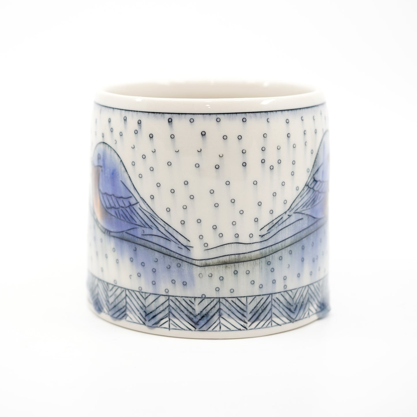 Snowy Bluebird Mug [SECOND]