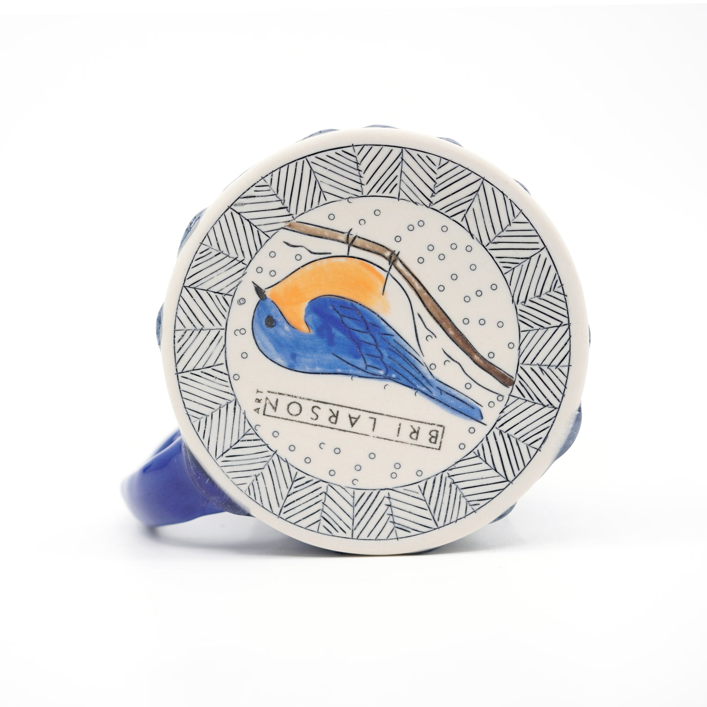 Snowy Bluebird Mug [SECOND]