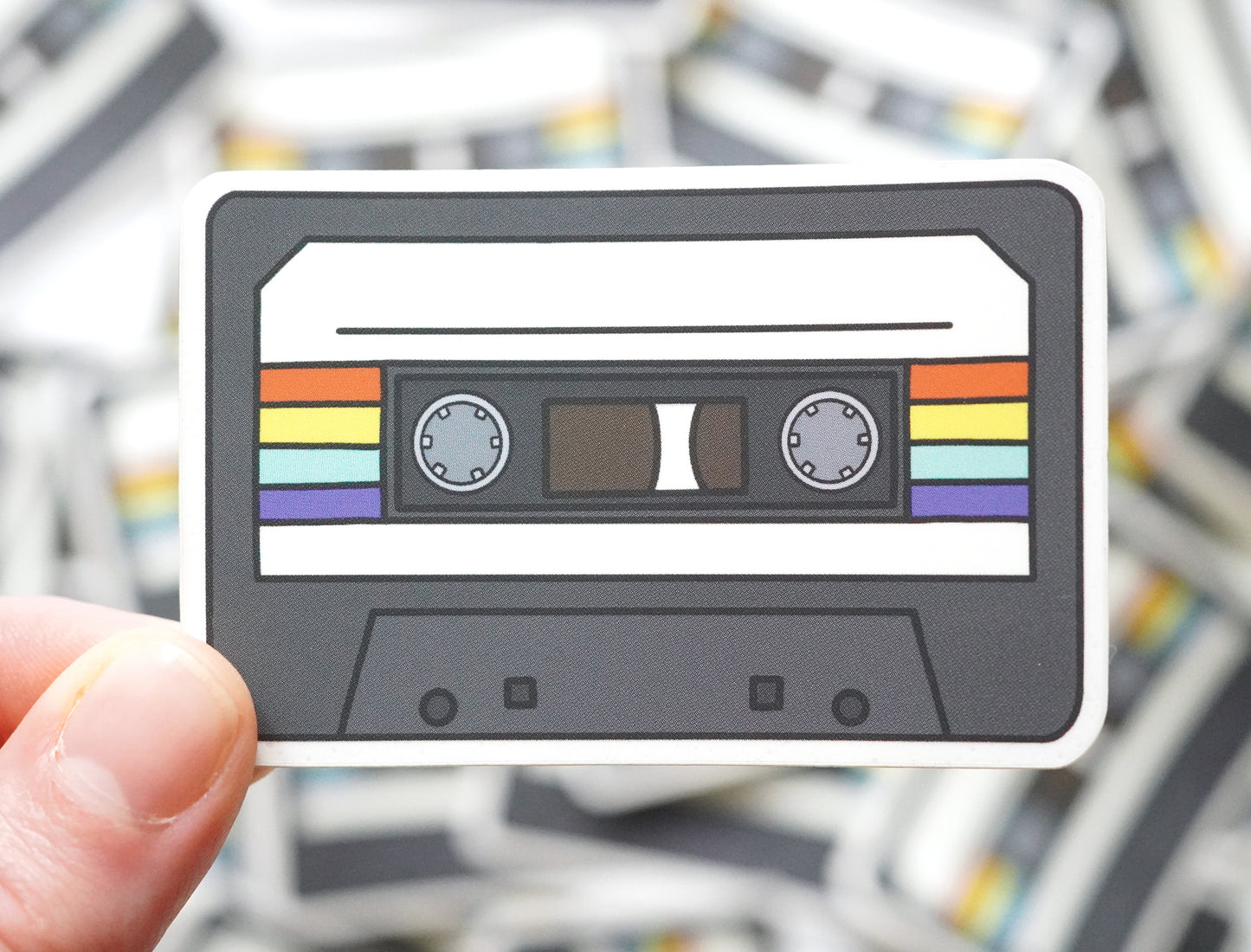 Cassette Tape Clear Sticker