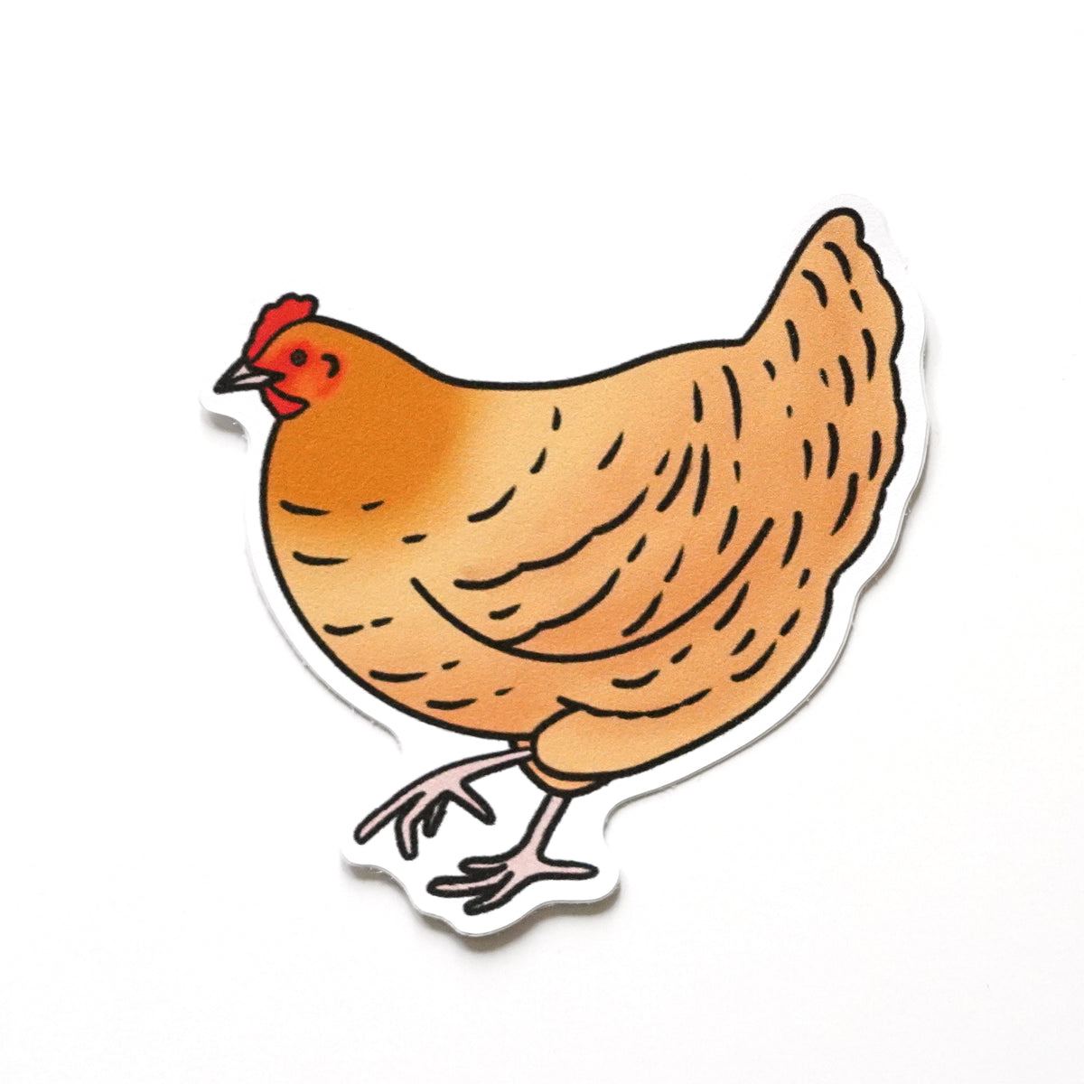 Chicken Drawing Sticker Chicken Sticker – Bri Larson Art