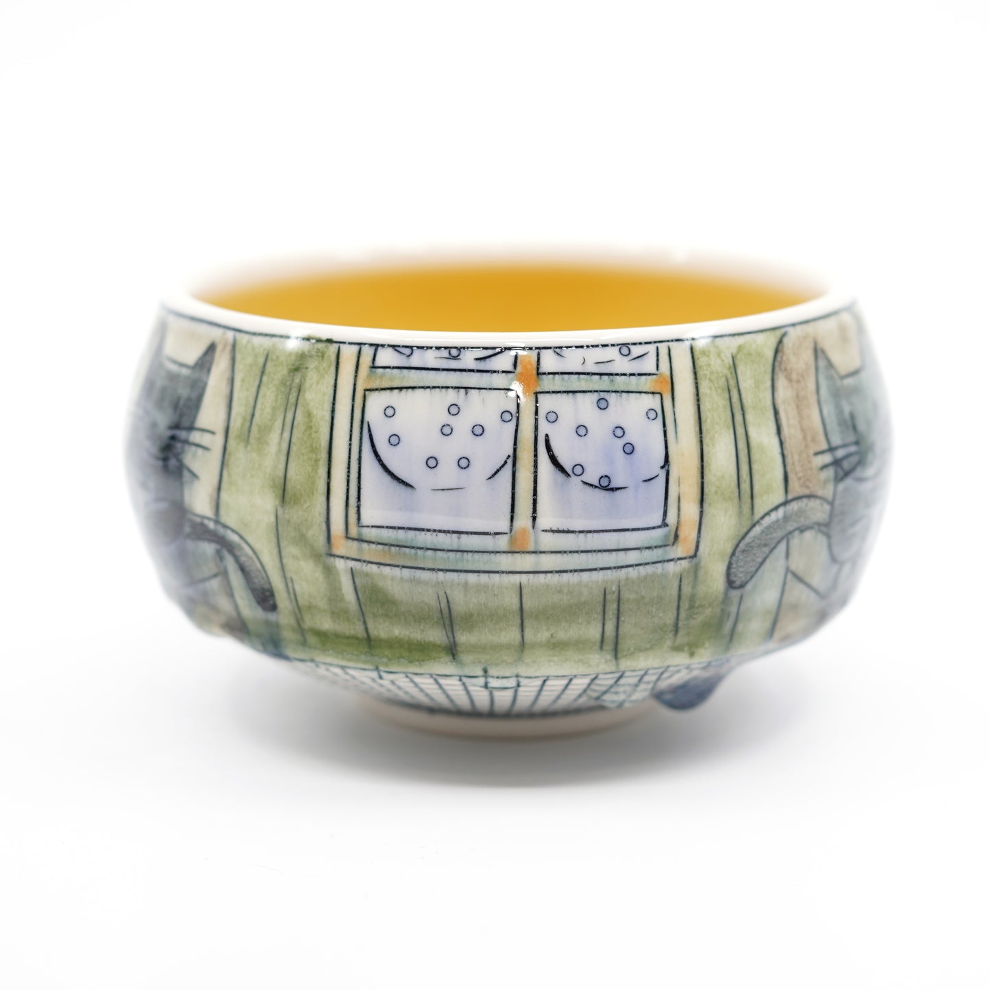 Cats Getting Cozy Small Bowl