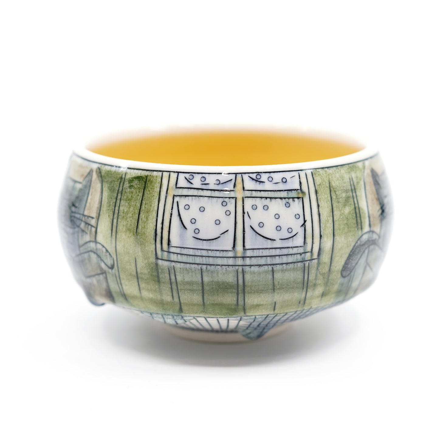 Cats Getting Cozy Small Bowl