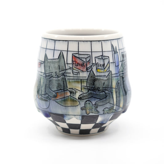 Cats Baking Cookies Cup