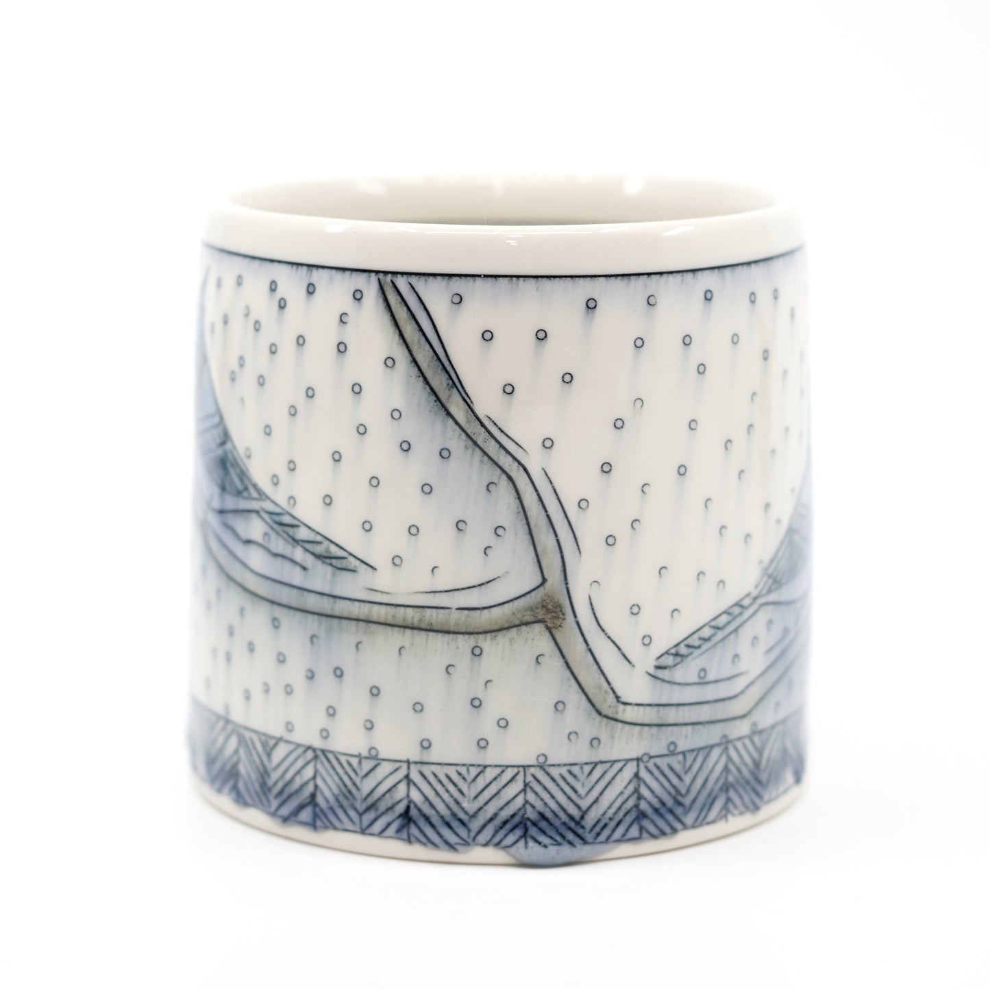 Snowy Blue Jay Mug
