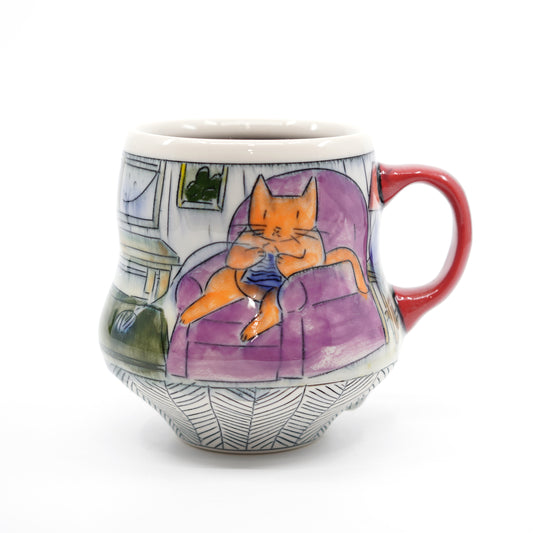 Cats Knitting Mug