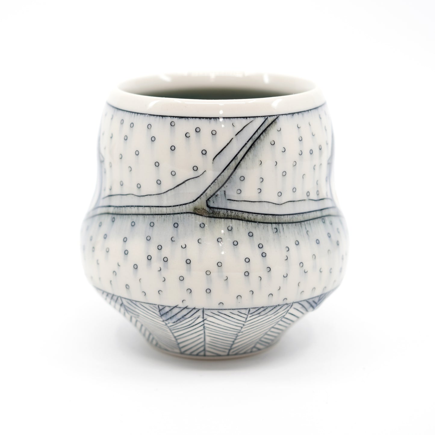 Snowy Tufted Titmouse Mug