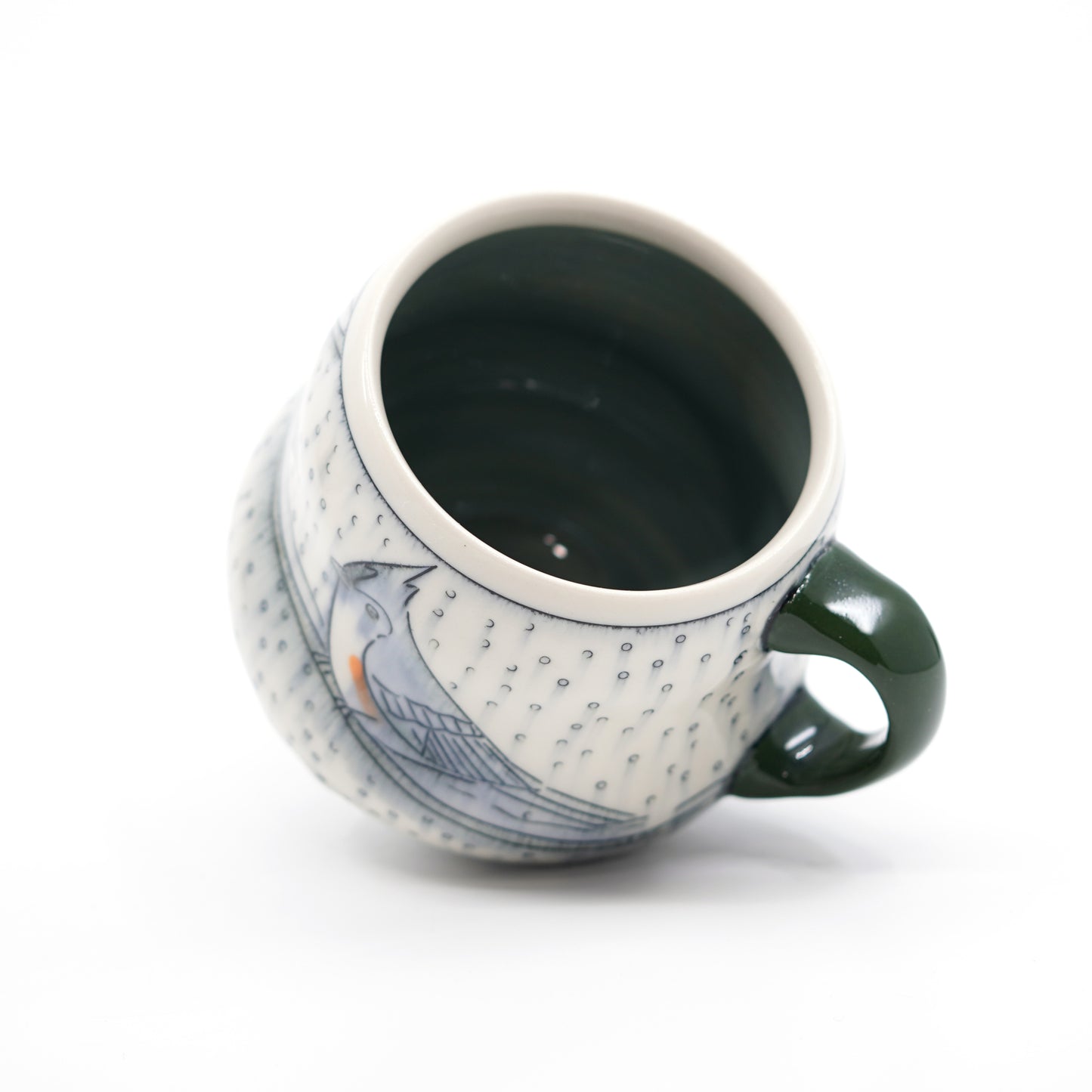 Snowy Tufted Titmouse Mug