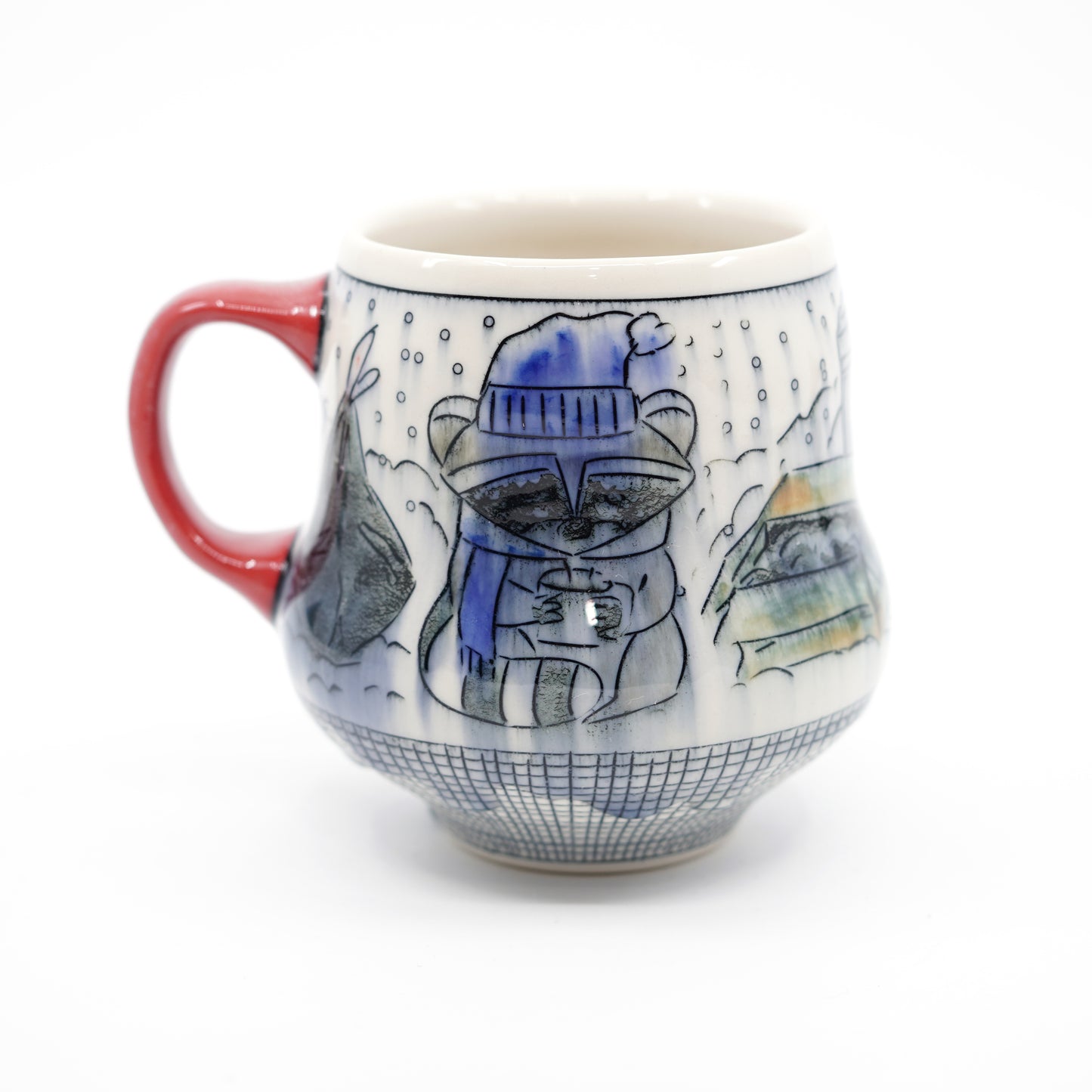 Snowy Raccoon Mug