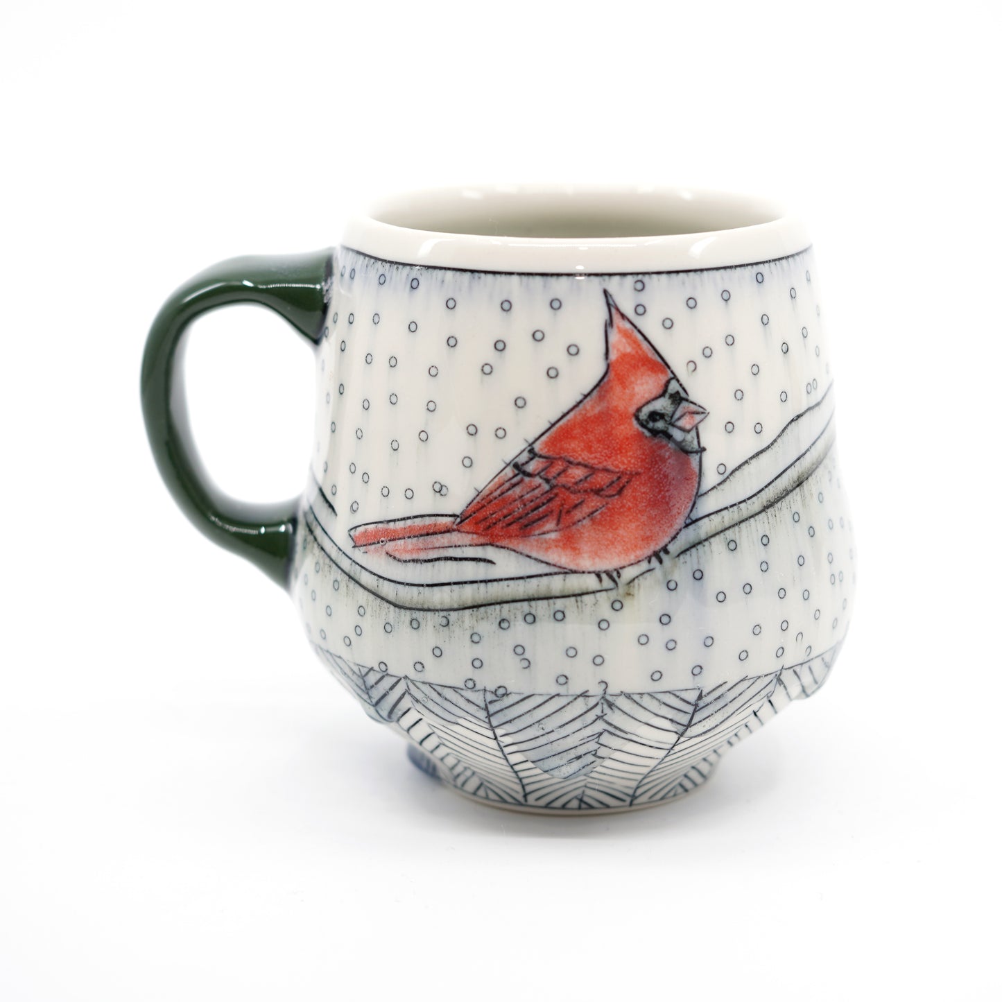 Snowy Cardinal Mug