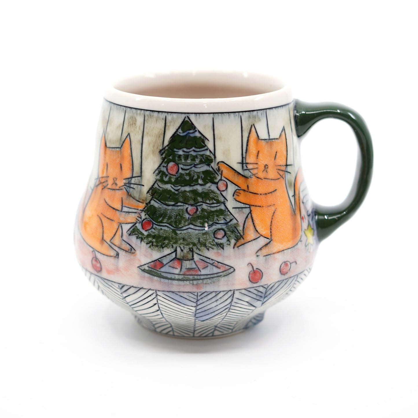 Cats Decorating Tree Mug