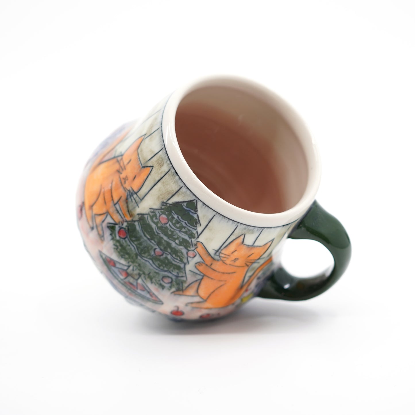 Cats Decorating Tree Mug