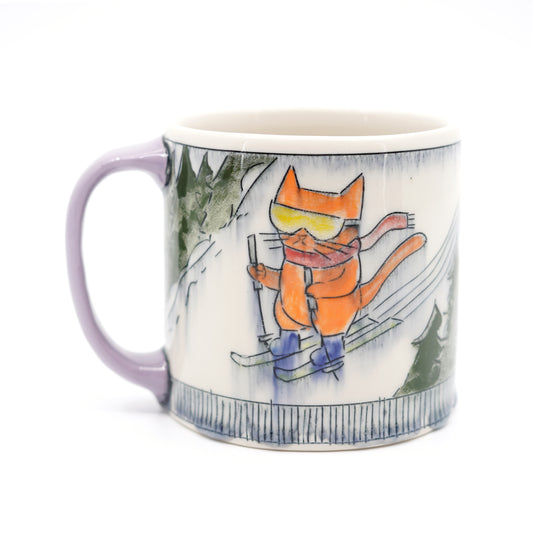 Cats Skiing Mug