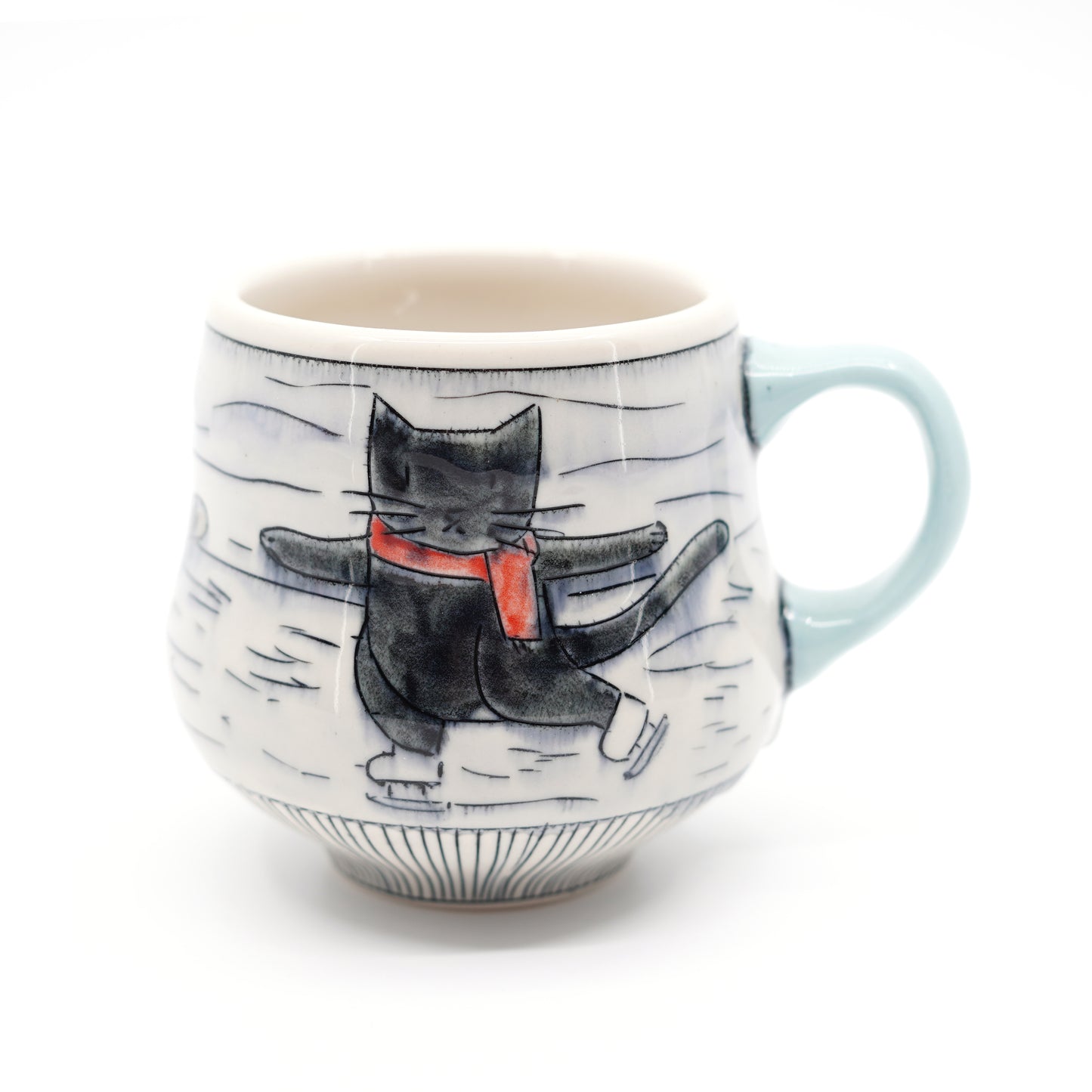 Cats Ice Skating Mug