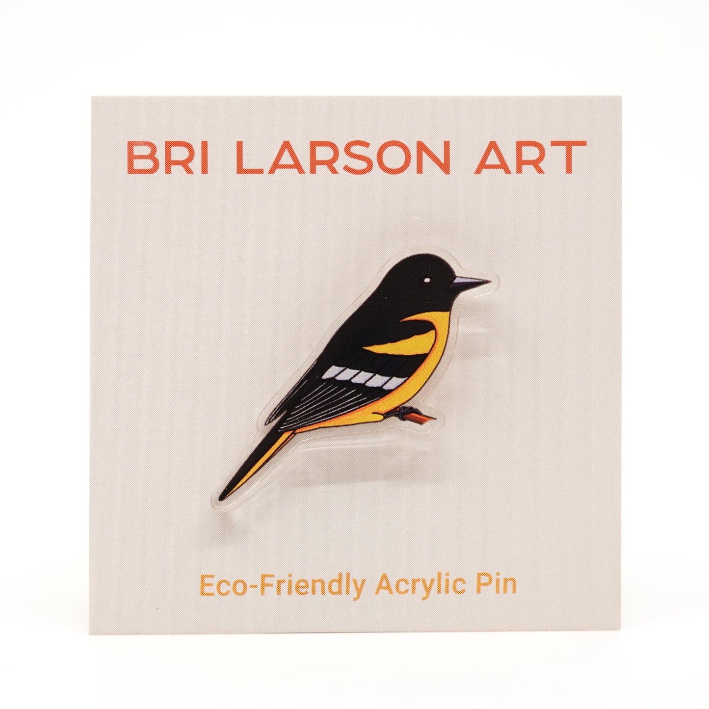 Baltimore Oriole Acrylic Pin