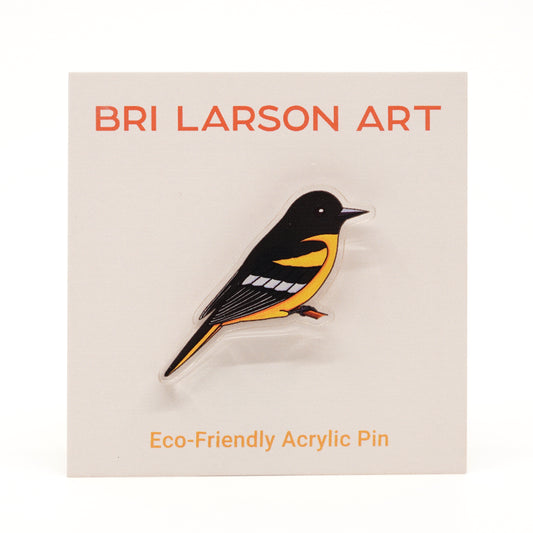 Baltimore Oriole Acrylic Pin