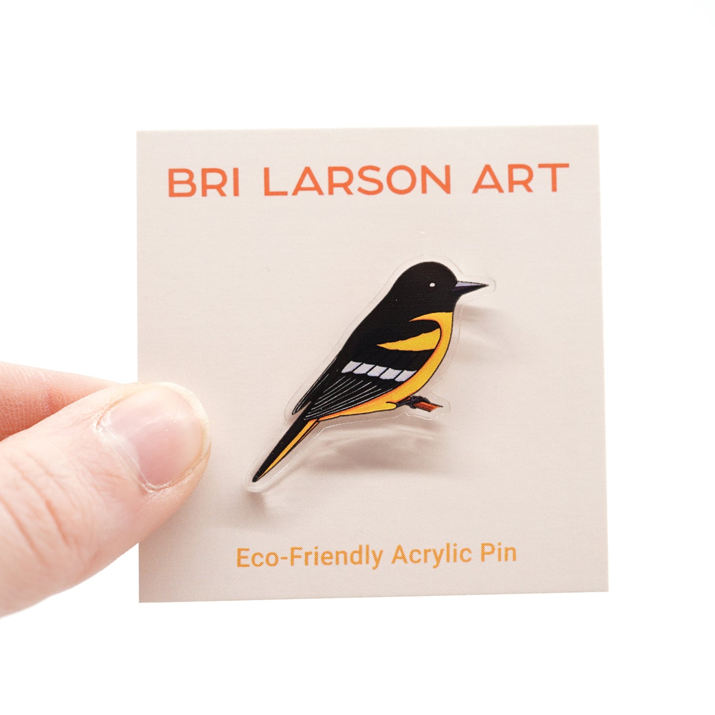 Baltimore Oriole Acrylic Pin