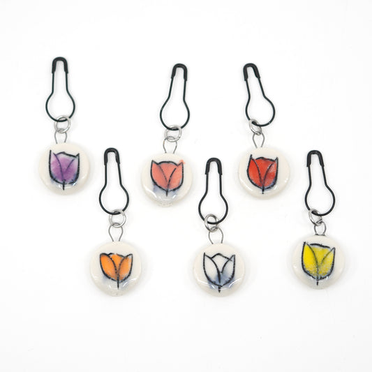 Tulip Stitch Marker Set - Pin Version