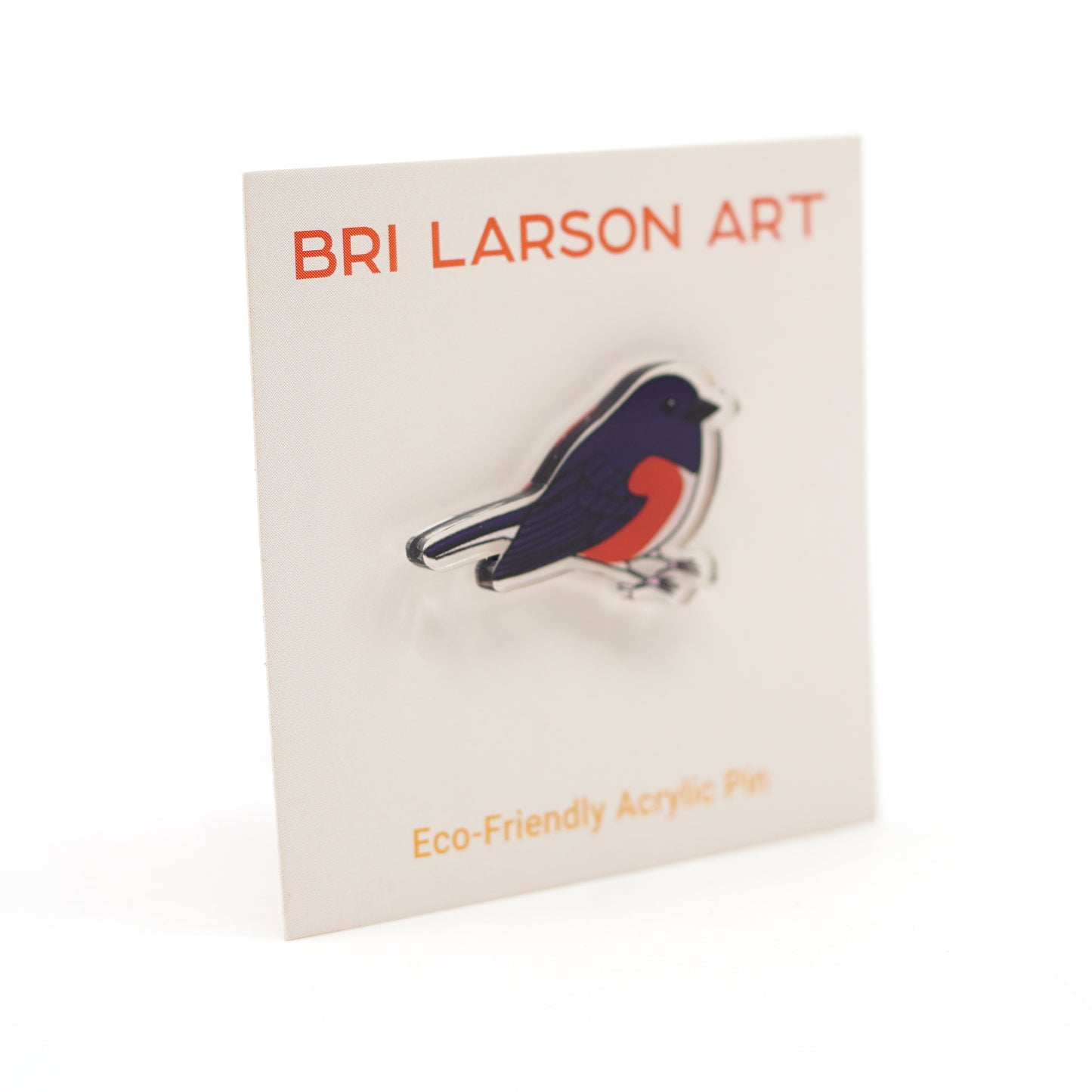 Eastern Towhee Acrylic Pin