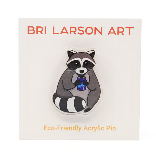 Raccoon Acrylic Pin