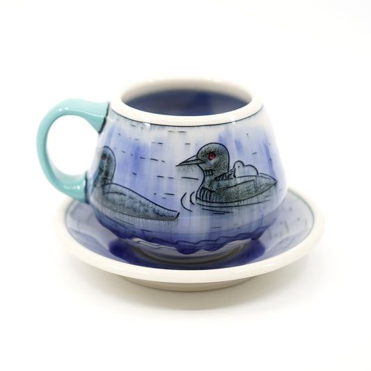 Loon Teacup and Saucer Set