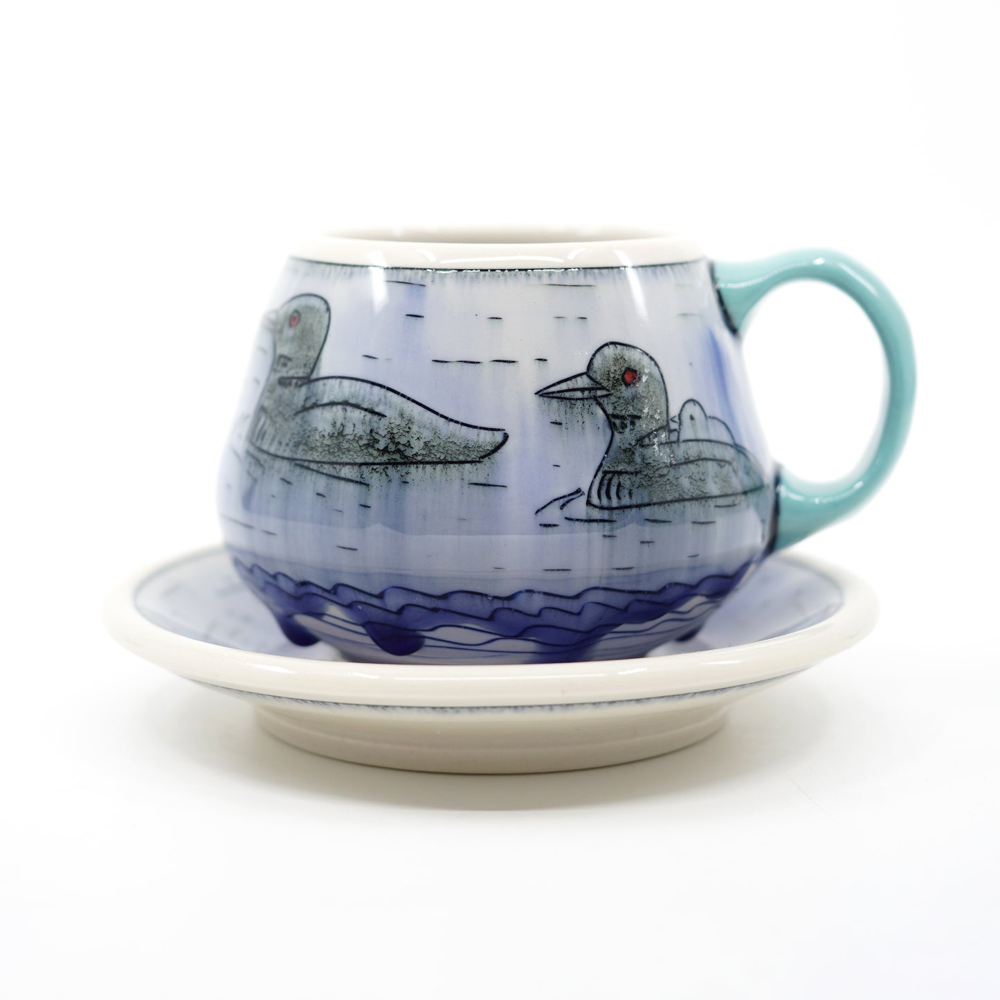 Loon Teacup and Saucer Set