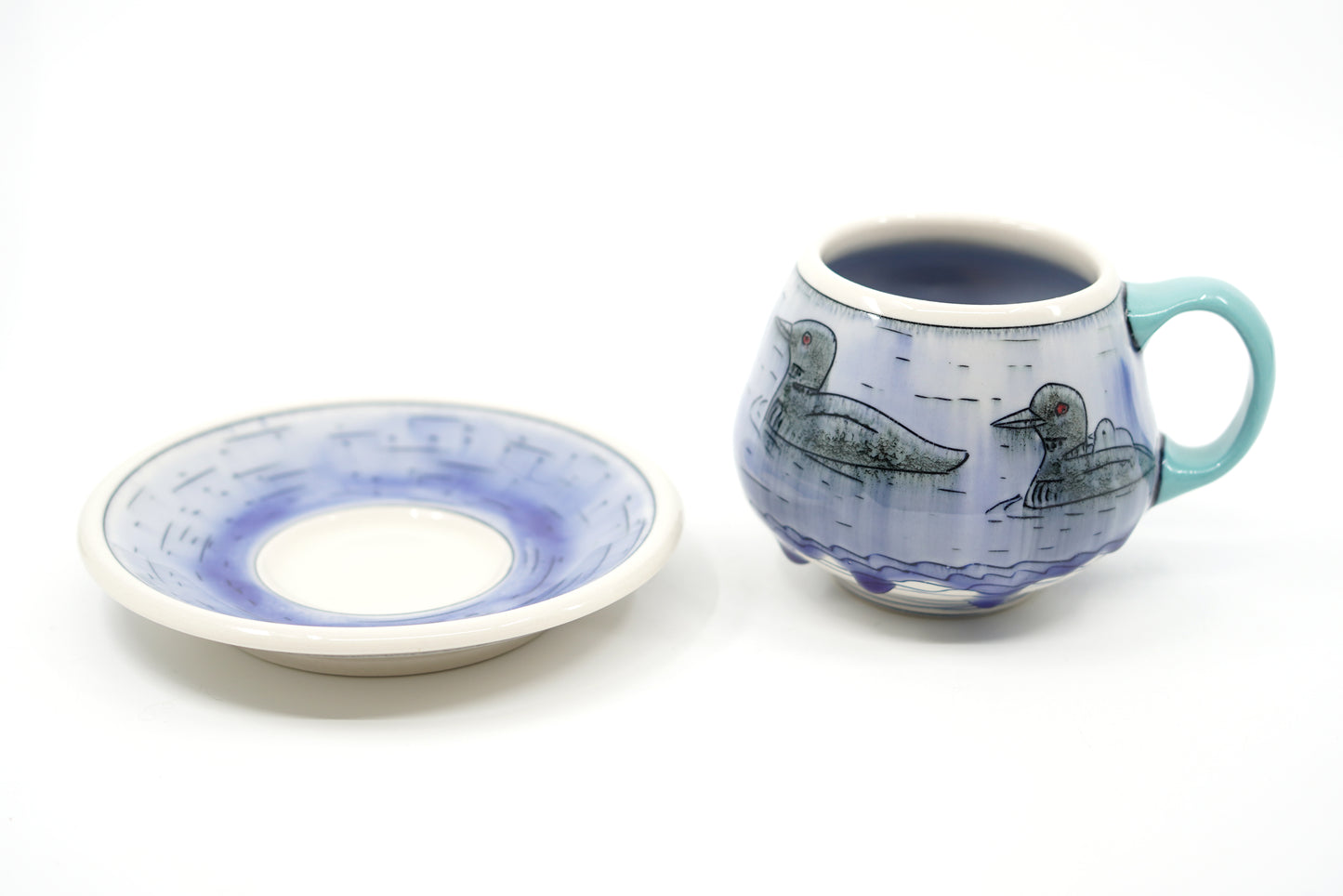 Loon Teacup and Saucer Set