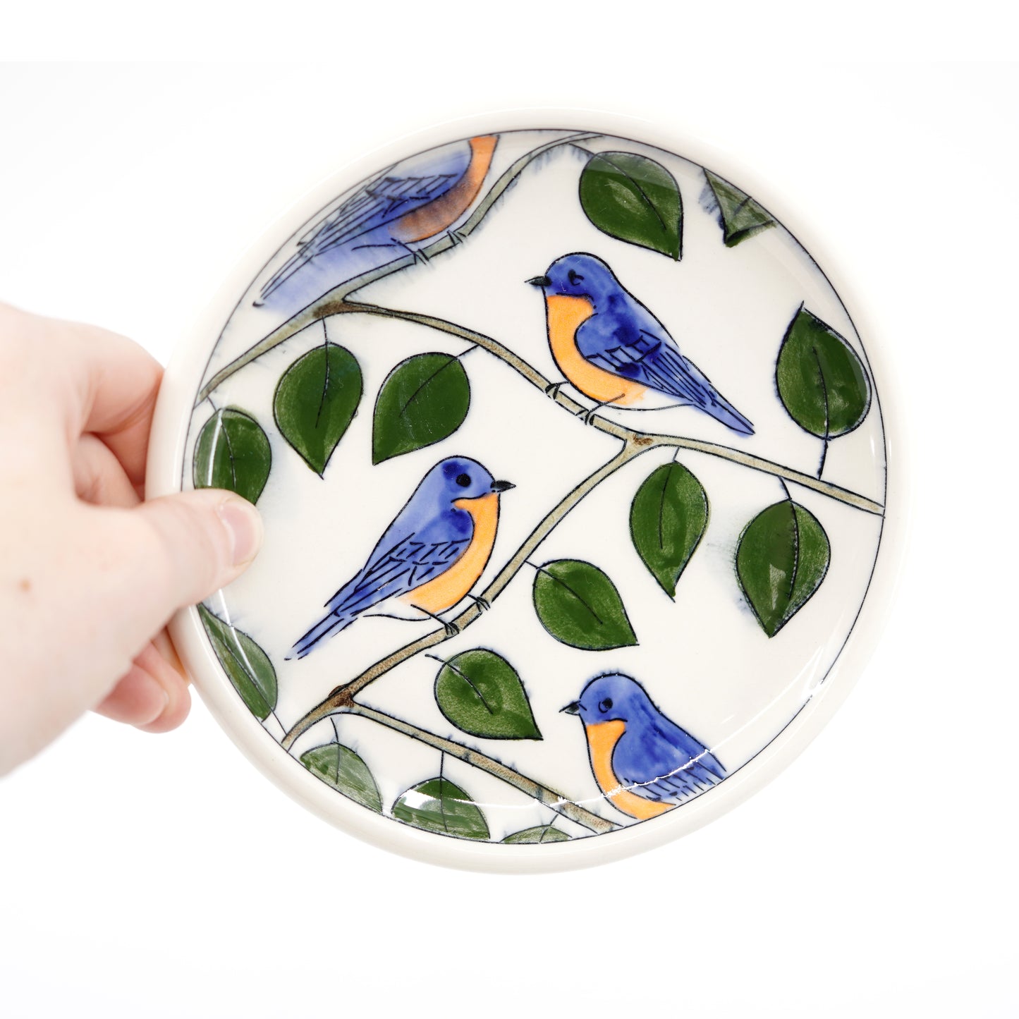 Bluebird Dessert Plate