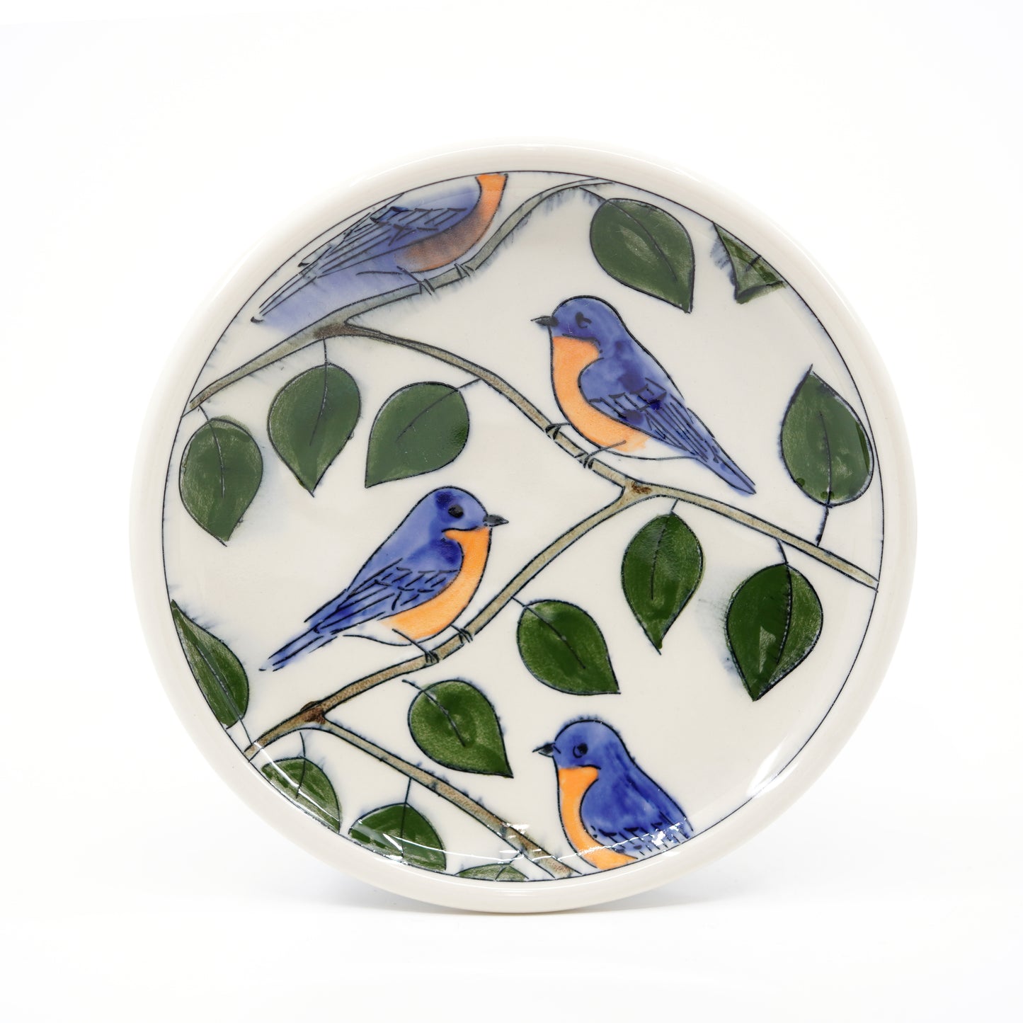 Bluebird Dessert Plate