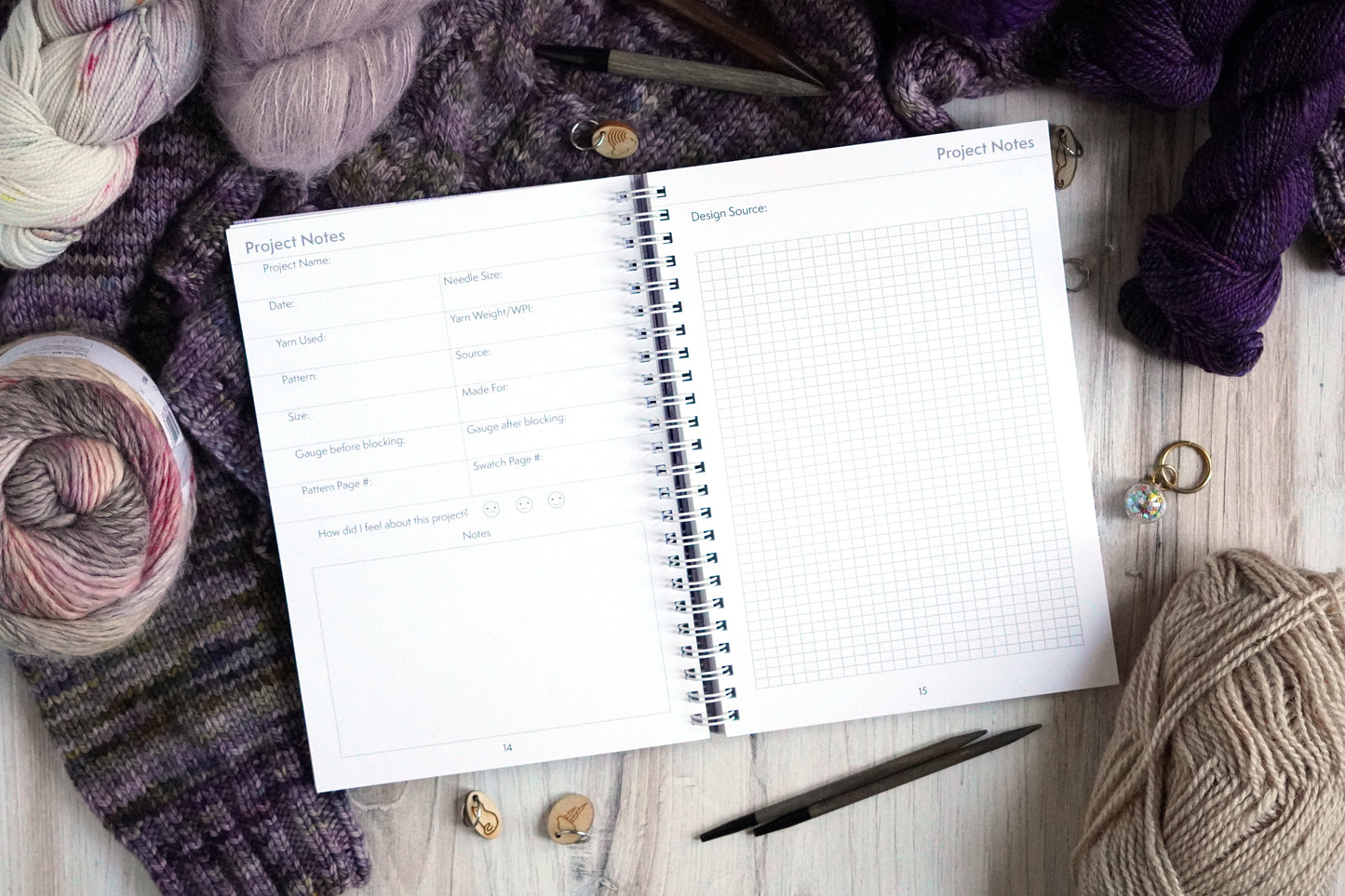 The Knitter's Design & Project Notebook / Lavender