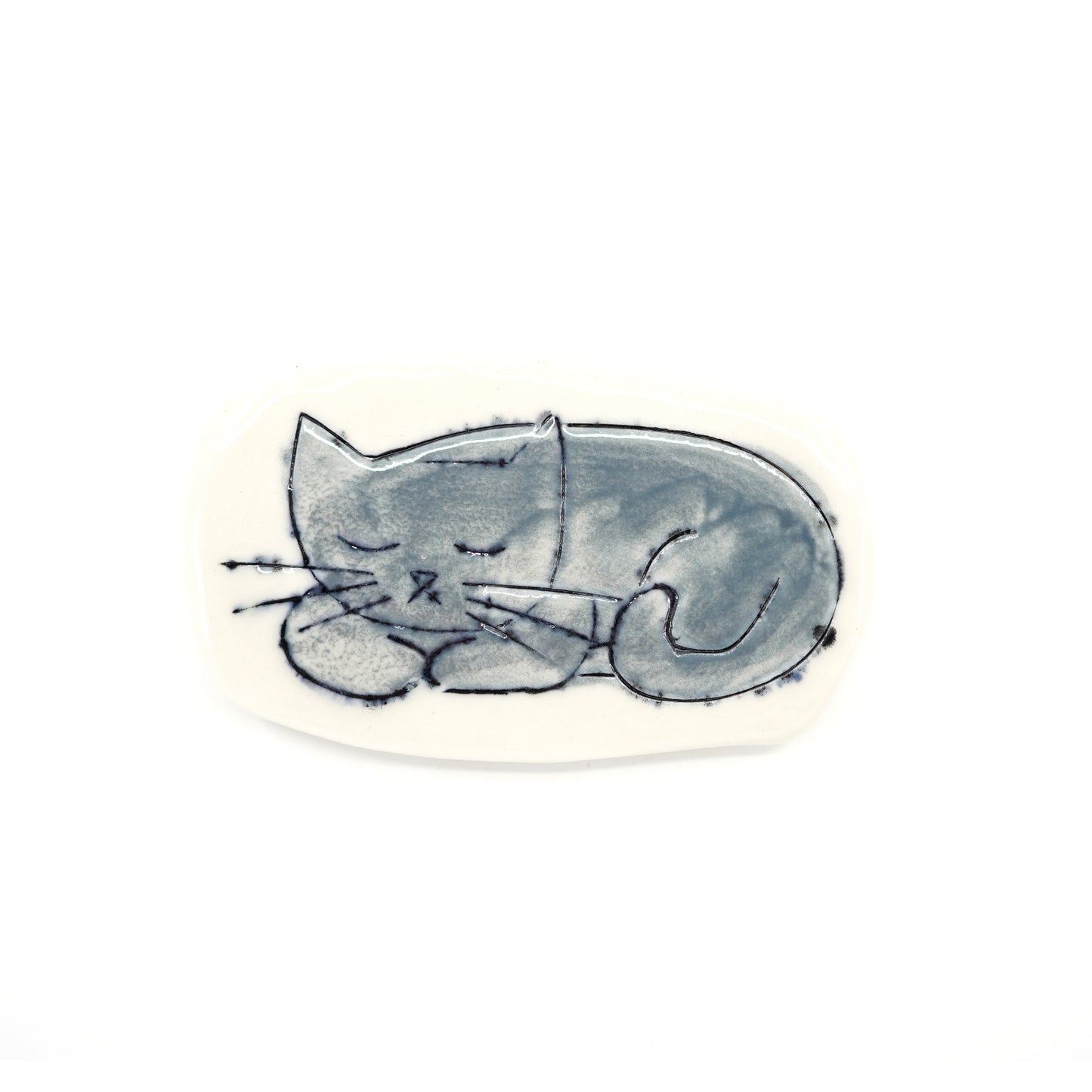 Gray Cat Magnet