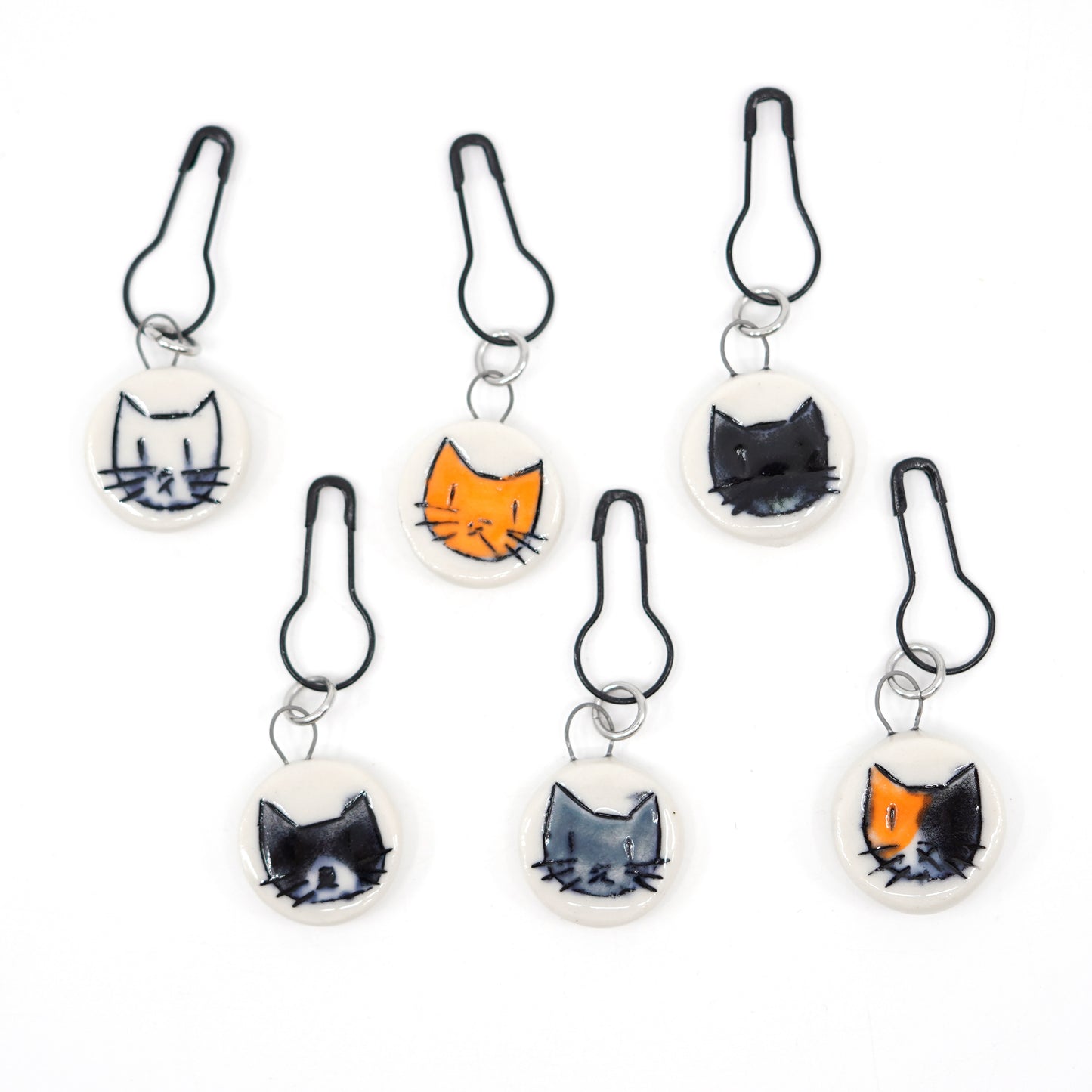 Cat Stitch Marker Set - Pin Version