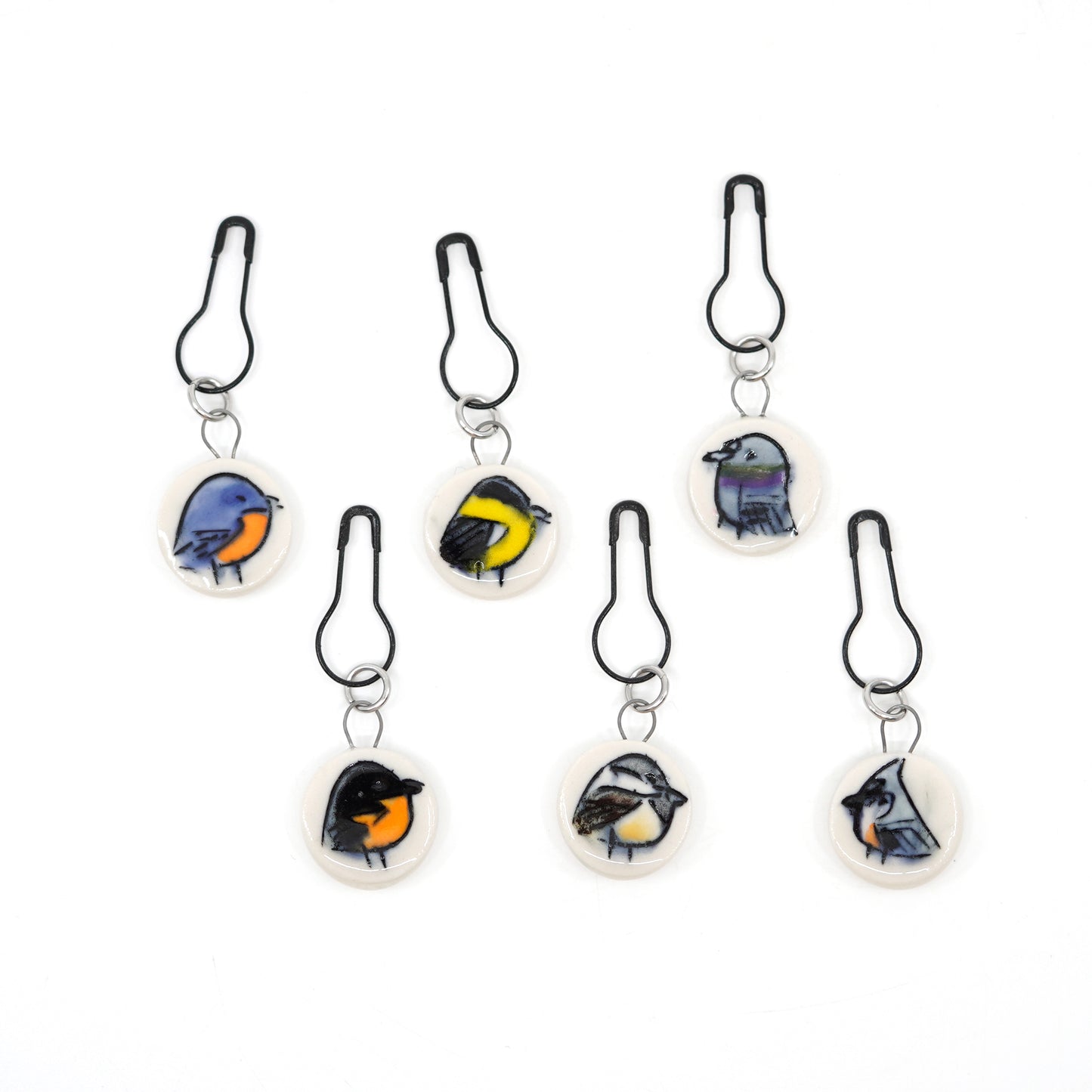 Bird Mix Stitch Marker Set - [Pin Version]