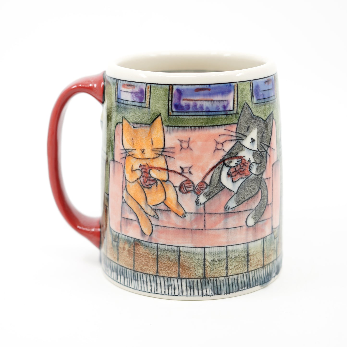 [SECOND] Cats Knitting Mug