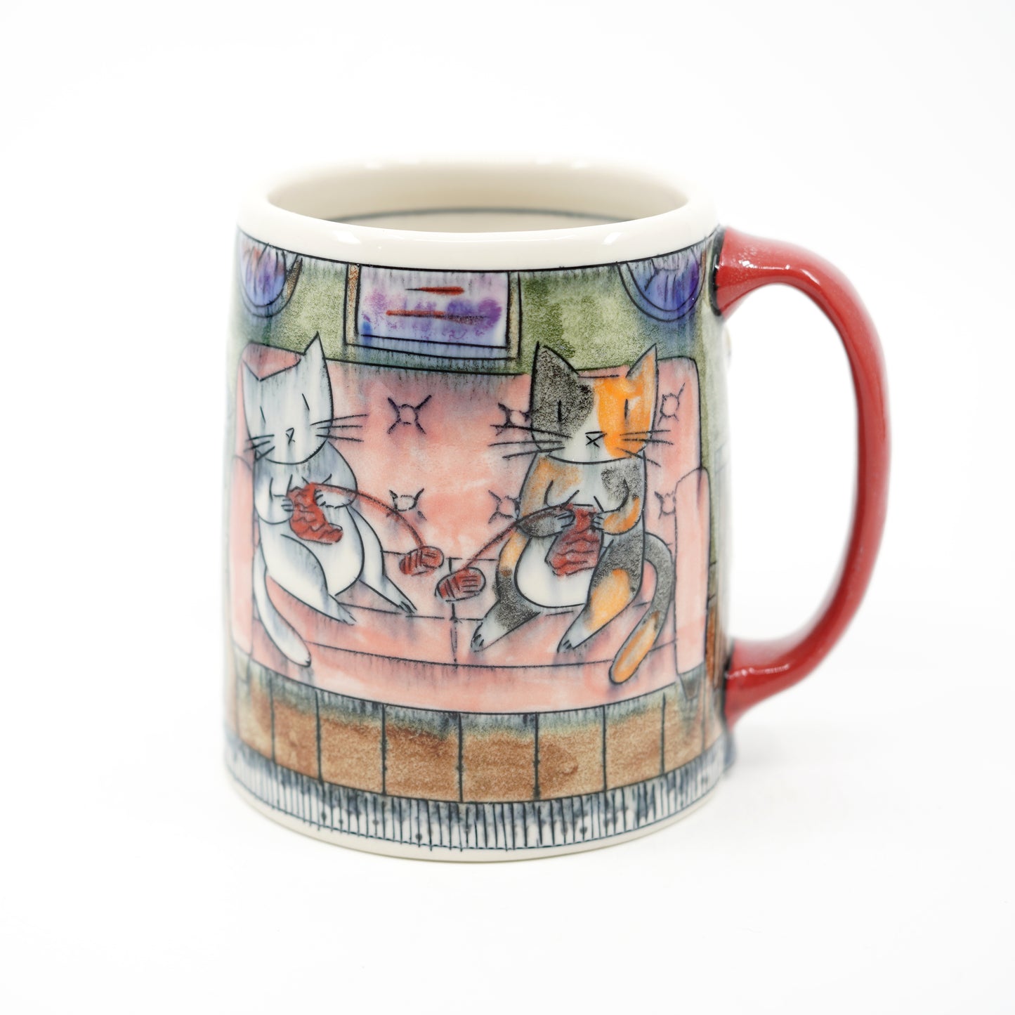 [SECOND] Cats Knitting Mug