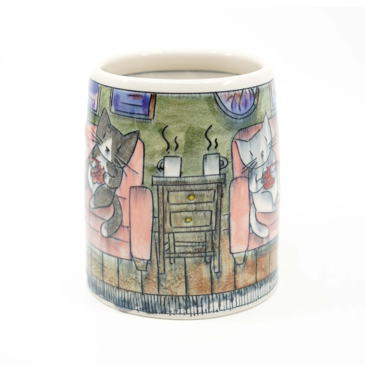 [SECOND] Cats Knitting Mug