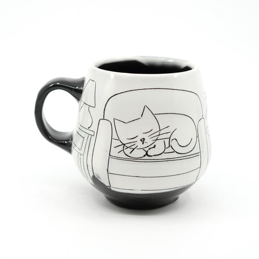 Black & White Cats Sleeping Mug