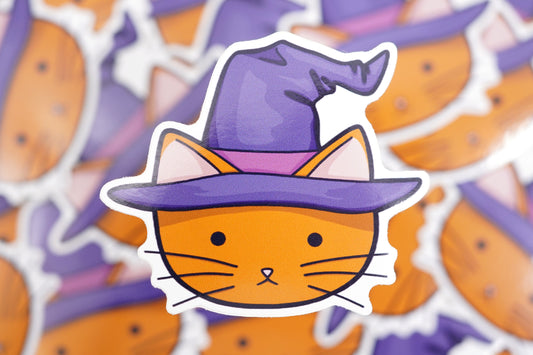 Witchy Cat Sticker