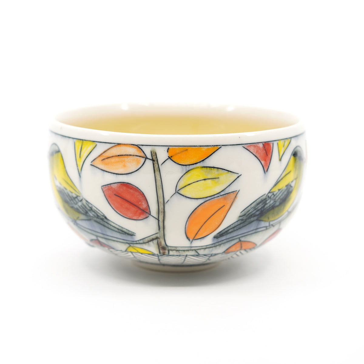 Autumn Goldfinch Bowl