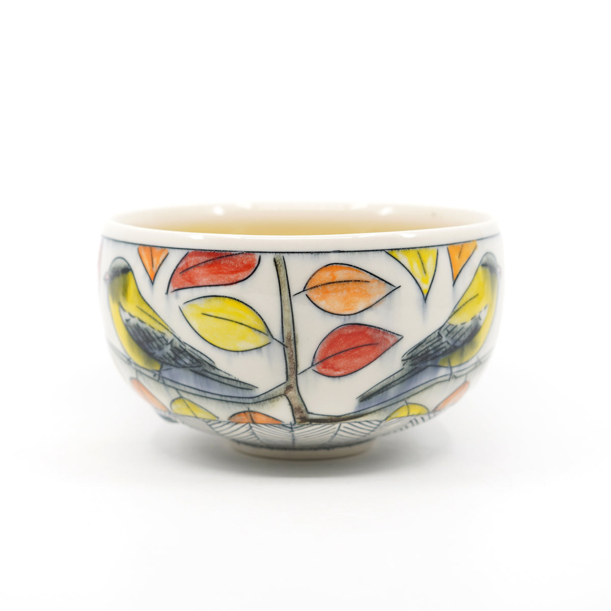 Autumn Goldfinch Bowl