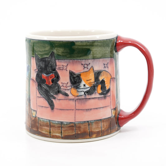 Cats Knitting Mug
