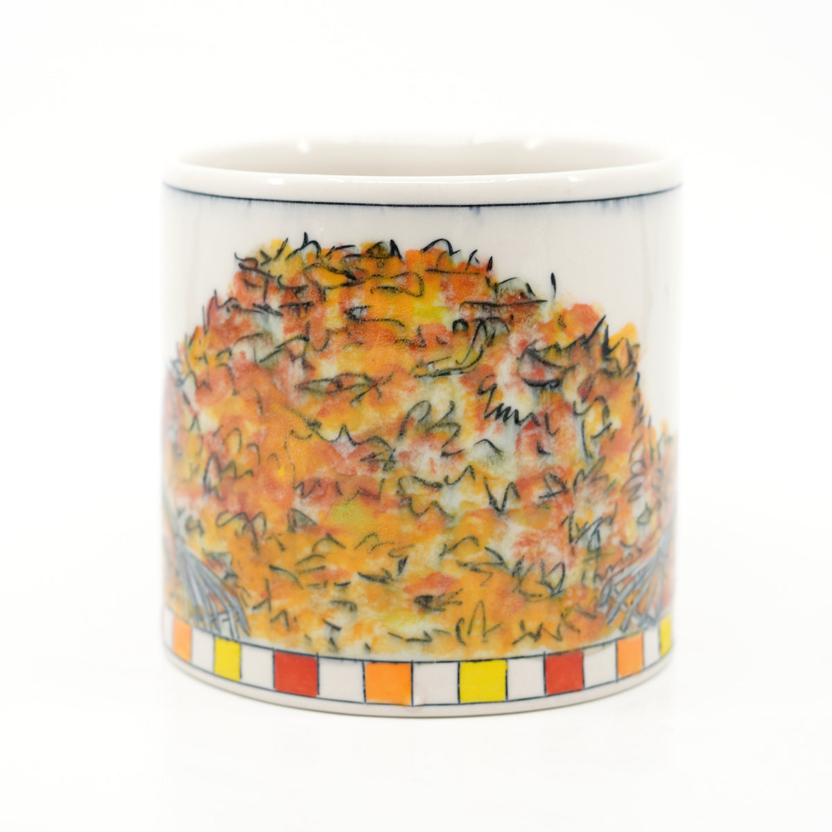 Cats Raking Leaves Mug