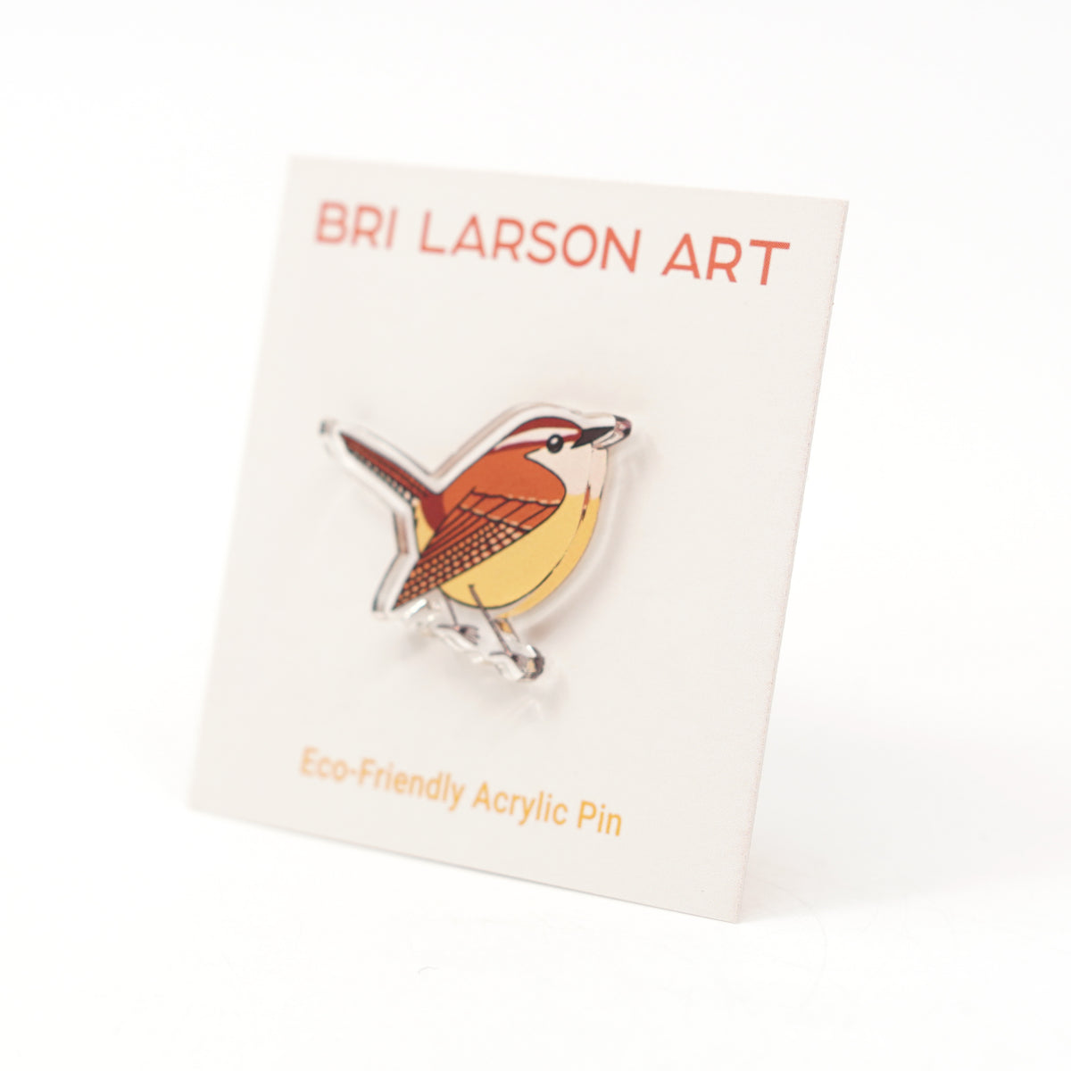 Carolina Wren Acrylic Pin