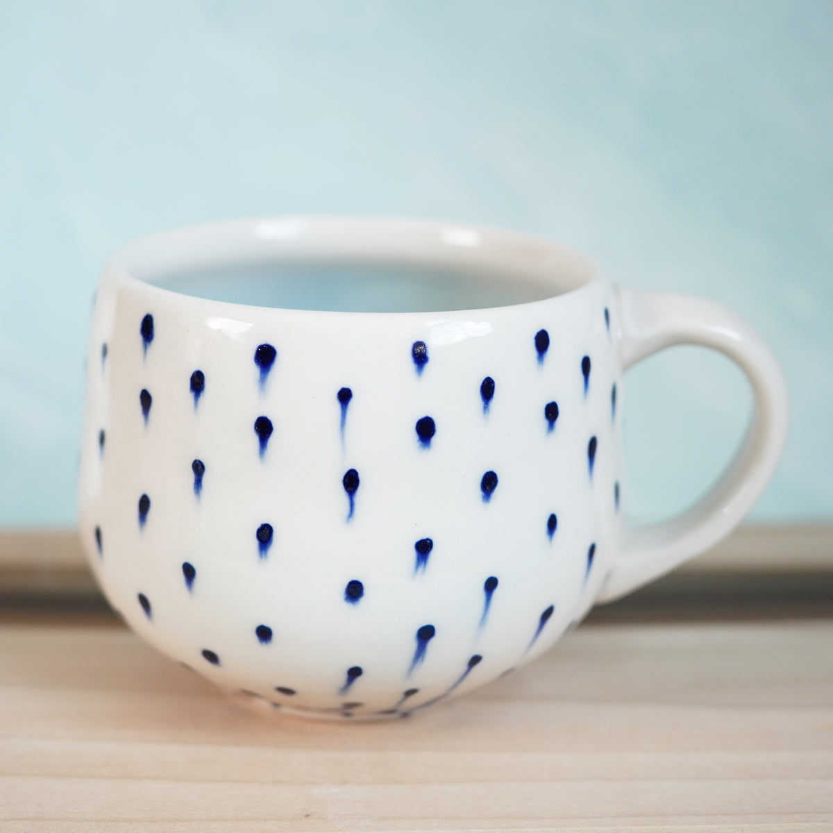 Dot Pot - Drippy Blue Mug