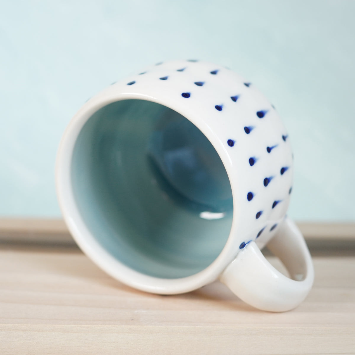 Dot Pot - Drippy Blue Mug