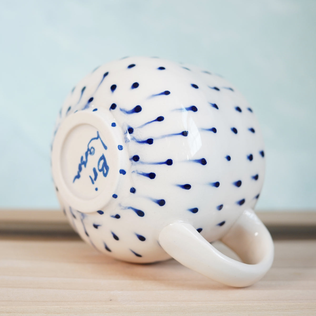 Dot Pot - Drippy Blue Mug
